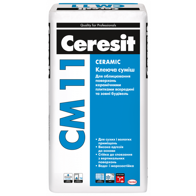 Клей для плитки Ceresit СМ 11 (25 кг)