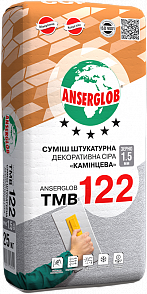 Штукатурка Anserglob ТМВ 122 &laquo;Баранець&raquo; фракція 1,5 мм 25 кг TMB 122 фото купити в Кривому Розі