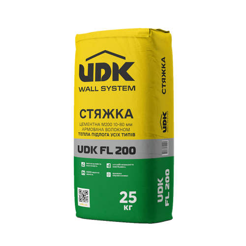 UDK FL 200 Стяжка цементная М200, 10-80мм, тёплый пол UDK FL 200 фото купить в Кривом Роге